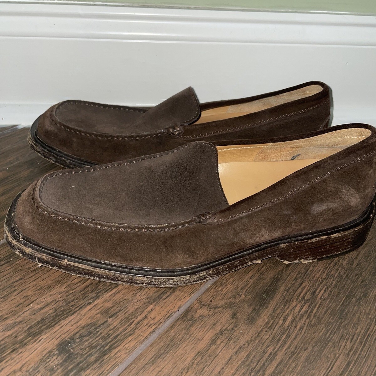 TOD’s Suede Loafer Men Shoes Size 11 MRSP Brown $600+ Made In Italy Tod main image 3