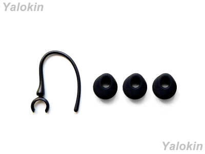 3 Schwarze Ergonomische Eartips Ohrhörer Und 1 Ohrhaken Für Jawbone ERA