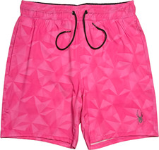 Spyder Volley Swimsuit / Swim Trunks - NWT Mens XL Pink / Black - 47201-F10