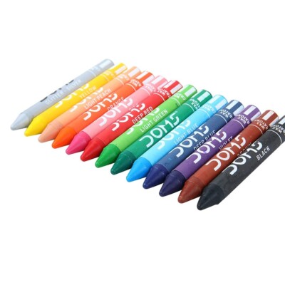 Doms 12 Shades Jumbo Wax Crayons | Smooth & Even Shading Bright & Playful