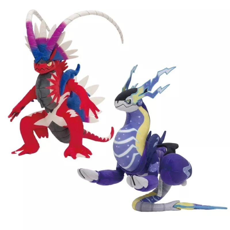 Pokemon Center Original Scarlet Violet Plush Doll Koraidon & Miraidon Set