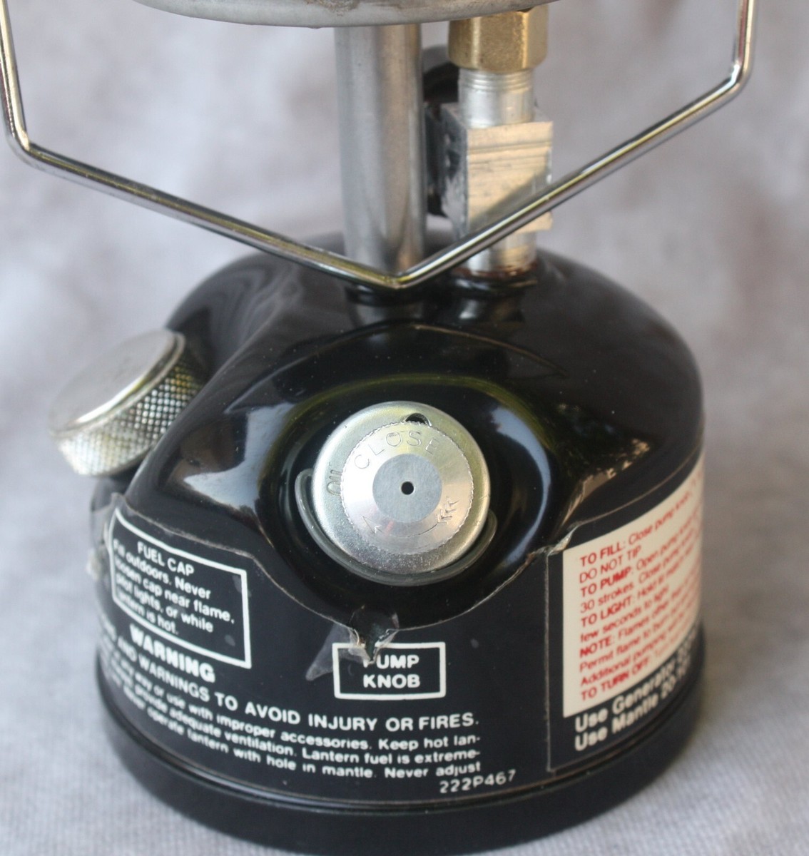 Nice Coleman Peak 1 lantern 222A with Storage Bag | eBay