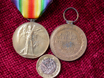 Replik Kopie 1. Weltkrieg Südafrika zweiiguale Siegesmedaille volle Größe