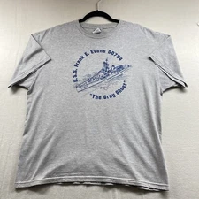 USS Franklin E. Evans DD-754 Shirt Mens XL Sumner Class Destroyer U.S NAVY