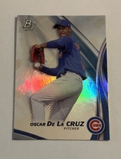 Oscar De La Cruz 2017 Bowman Platinum #TP-OD Chicago Cubs