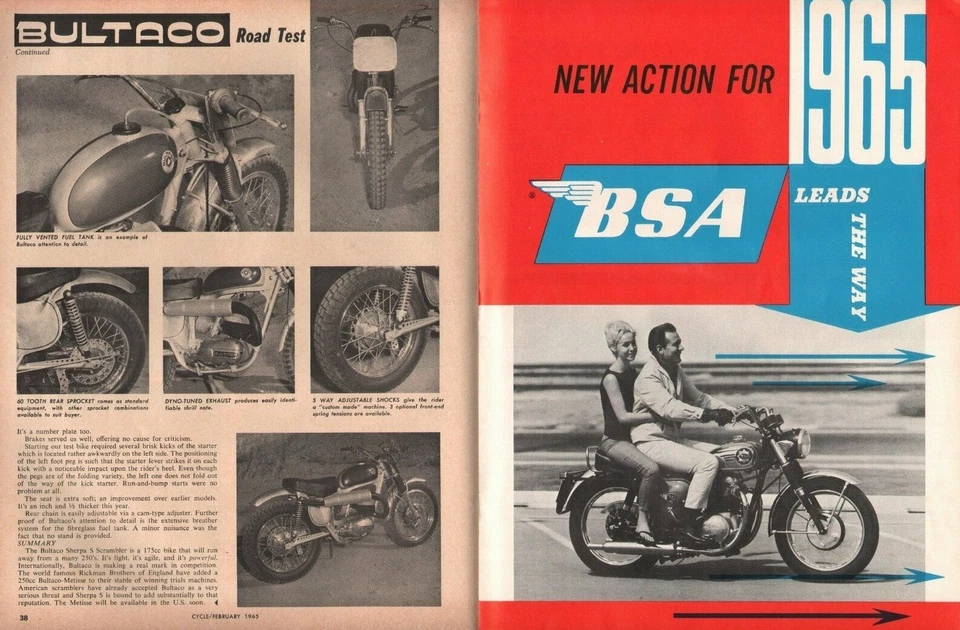1965 February Cycle - Vintage Motorcycle Magazine Foto 3 de 4