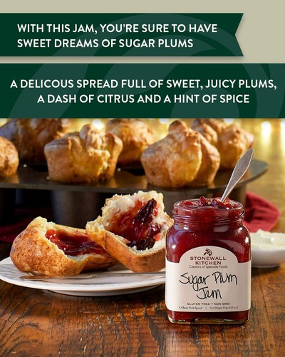Stonewall Kitchen Sugar Plum Jam 12.5 Ounce Gourmet Breakfast Spread - Picture 2 of 6