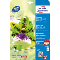 Avery Zweckform Premium Inkjet Fotopapier 250 G/M² Din A4 20 Blatt