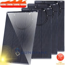 100W 200W 400W 12V Solar Panel Mono Portable Battery Charge RV PV Home Off-Grid