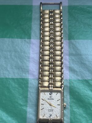 Elgin Diamond Quartz Gold Tone Women's Tank Watch FM820 | eBay Elgin Diamond Quartz Gold Tone Women's Tank Watch FM820 | eBay