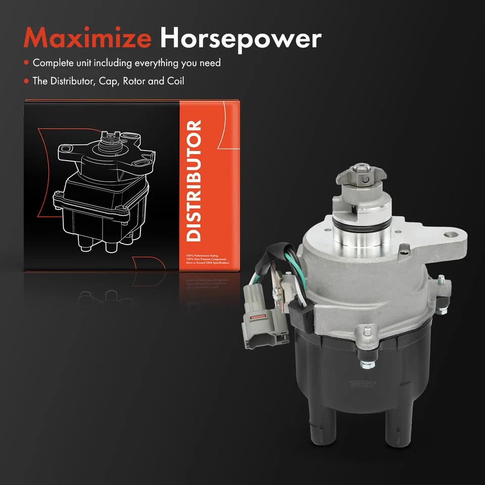 Ignition Distributor w/Cap & Rotor for Geo Prizm 1995-1997 Toyota Celica Corolla - Image 2 of 4