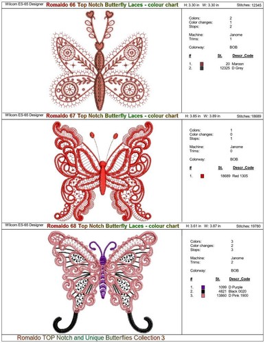 Butterflies Collection 3 - 27 Top Notch Special Designs - will post a CD to you. - Picture 7 of 11