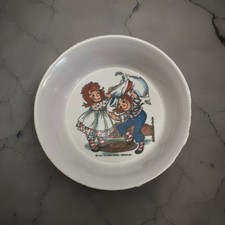 Vintage Oneida Deluxe Raggedy Anne And Andy Melamine Cereal Bowl 6.5  