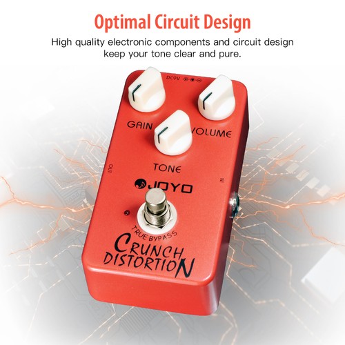 JOYO Crunch Distortion Guitar Effect Pedal British Distortion + Power Supply - Picture 7 of 14