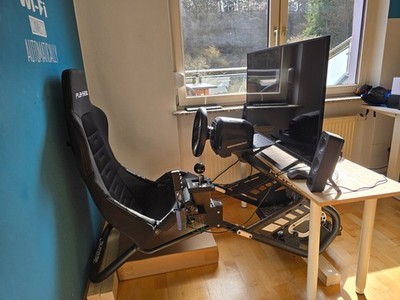 Sim RIG Komplett Playseat Trophy Thrustmaster TGT-II, TLCM, Screen, Schaltung