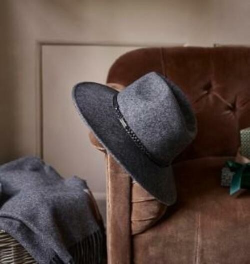 Barbour Wool Fedora Hat Classic Style for Men & Women-image