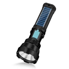 Led Solar Flashlight, 1500 Lumens Led Solar Handheld Rechargeable Flashlights...