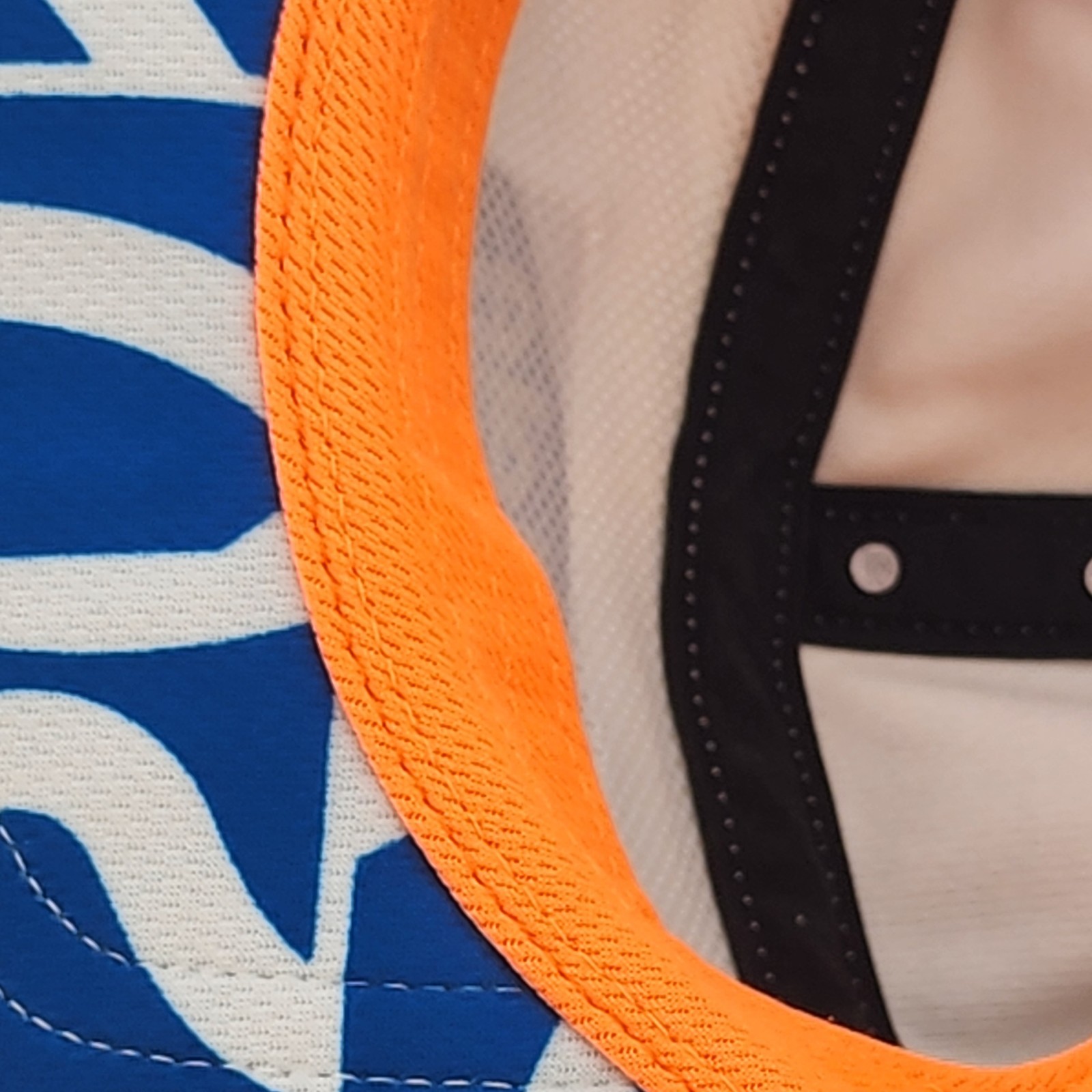 Ciele Athletics 7 Panel Hat, White & Blue Cap, COOLwick, Buckle Strapback