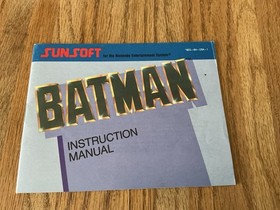 Batman NES Nintendo solo libretto istruzioni manuale