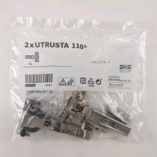 IKEA UTRUSTA Hinge 110° Degree 2 Pieces 402.826.58 New