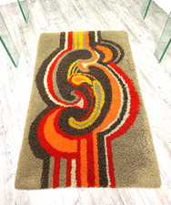 DESSO Teppich Shag Dralon Wolle 60er 70er Vintage Mid Century 145cm x 90cm