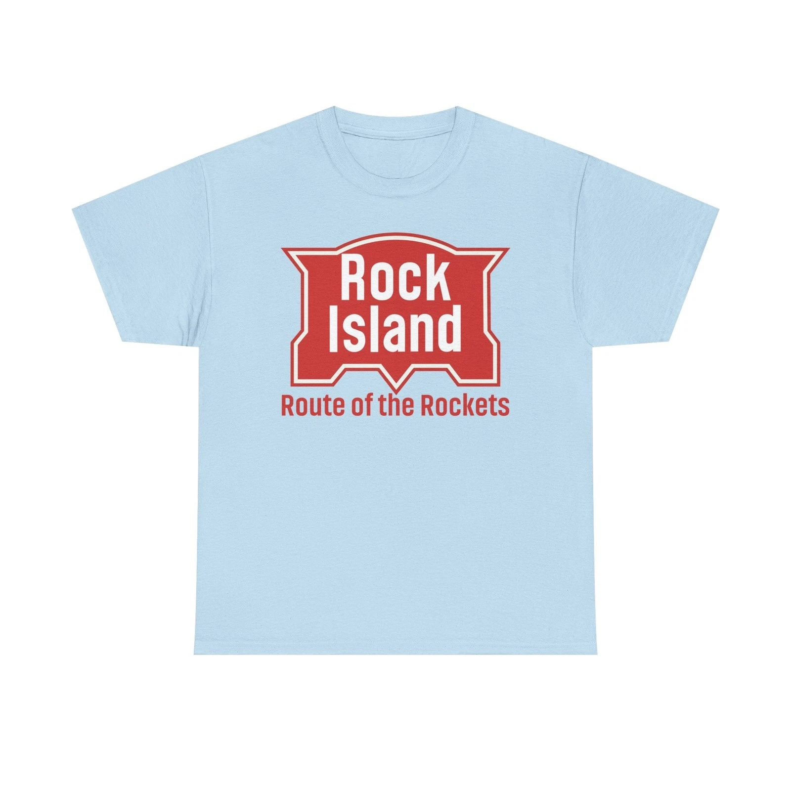 Rock Island Route of Rockets Vintage Railroad Logo T-Shirt