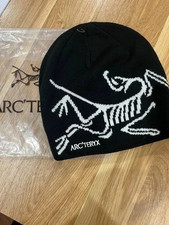 Arc'teryx Grotto Toque Bird Head Beanie Black Winter Wool Knit Hat NWT 2026