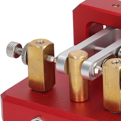Morse Code Key Double Paddle Automatic CW Shortwave Telegram Tapper Tool . - Picture 3 of 12