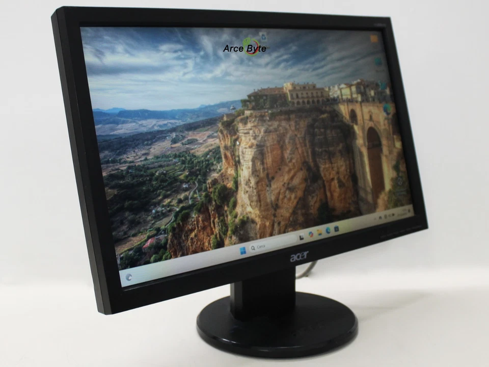 MONITOR PC ACER V193HQ 19 POLLICI WIDESCREEN 16:9 LCD NERO FATTURABILE - Immagine 4 di 4