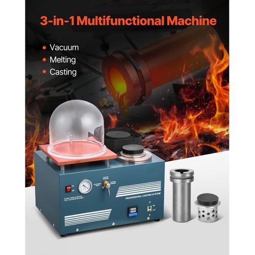 Vacuum Investing Casting Machine Melting Furnace Casting Jewelry Melting - Imagen 2 de 12
