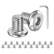 20Pcs 5/16-18x3/8" 304 Stainless Steel Flat Head Socket Cap Screws Kit & Hex Key