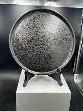 Fortessa Vitraluxe 8 1/4” Salad Plate . Dark Brown Speckled Design. #0220