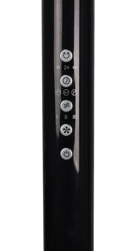 Ventilatore a Piantana Terra ARGO Nero 5 Pale 40 cm Telecomando Timer Ventolino, fotografia 11 di 14