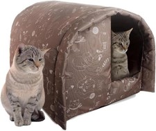 Cat House for Outdoor Cats in Winter, Feral Cat Shelter, Cat House Thickened ...