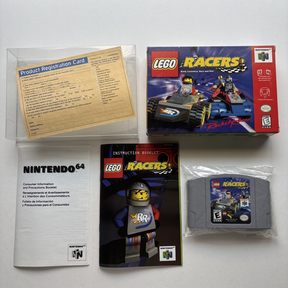 Lego Racers Nintendo 64 N64 Rocket Racer CIB Complete Tested