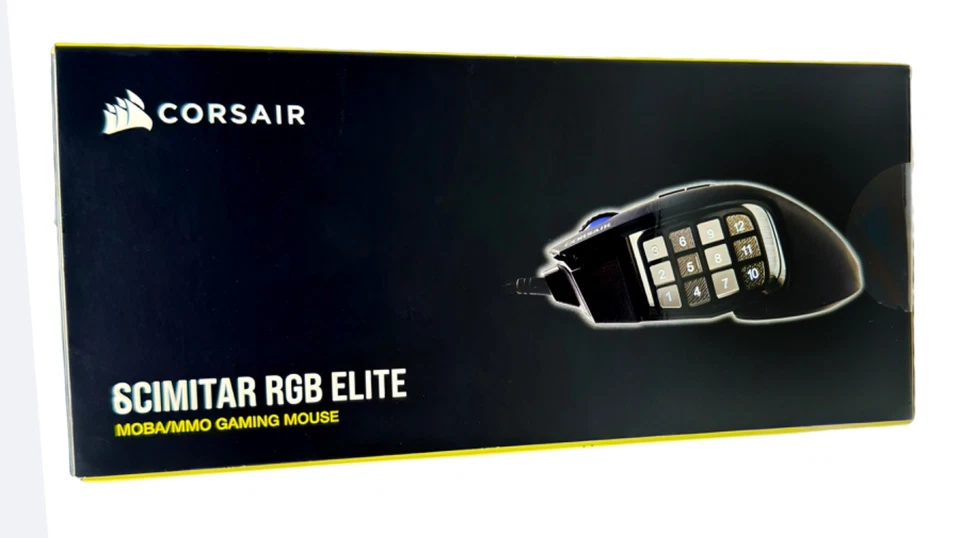 Mouse óptico para juegos CORSAIR SCIMITAR RGB ELITE MOBA/MMO - negro (CH-9304211-NA) Foto 3 de 4