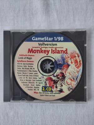 PC CD ROM Spiele Monkey Island 1 und 2 (mit Code-Rädern), Retro, Klassiker