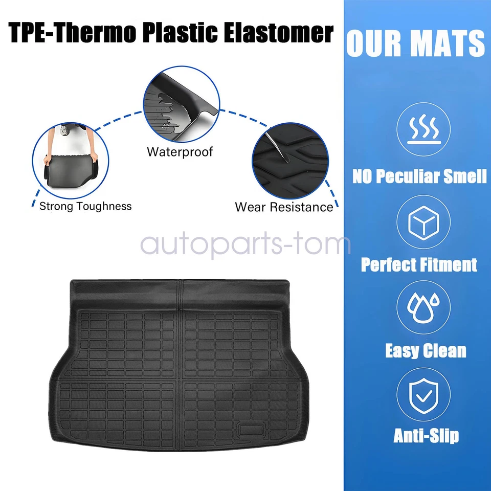 For 2013-2018 Acura RDX TPE Trunk Cargo Liner Floor Mat All Weather 3D Model - Image 3 of 4