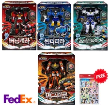 Miniforce Dinoid Warrior Burning Kerra + Thunder Tyra Dinosaur Robot + FREE GIFT