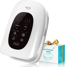 AllJoy Cordless Hand Massager with Heat, Finger Stretching & Touchscreen LCD