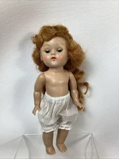 VTG Beautiful Redhead Vogue Ginny Doll Blue Eyes Repainted Lashes & Brows