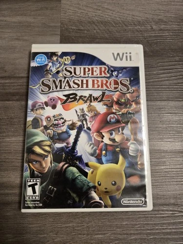 Nintendo Super Smash Bros. Brawl Wii 2008 Tested Complete CIB Case Manual