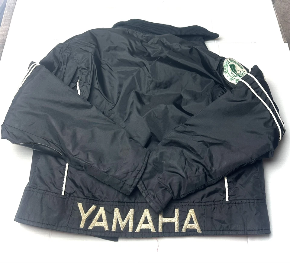 雅马哈男女通用大型赛车雪地摩托车夹克和围兜全拉链复古 60 年代 70 年代 — 第 4/4 张图片