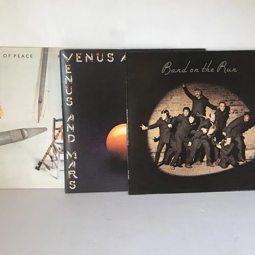 Lot: 3 X PAUL MCCARTNEY/WINGS LPS -PIPES OF PEACE/VENUS AND MARS/BAND ON THE RUN