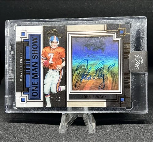 2023 PANINI ONE JOHN ELWAY “ONE MAN SHOW” AUTOGRAPH SHADOWBOX /25