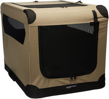 Portable Folding Soft Dog Crate, Double Door, Collapsible Travel Kennel, Easy to