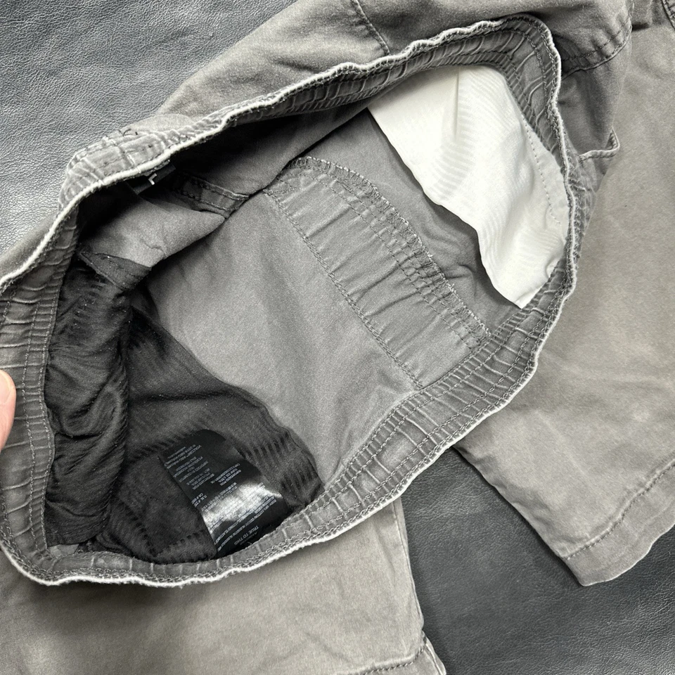 Volcom Mens Medium Cleaver Elastic Waist Stretch Shorts Gray Beach Skater - Image 3 of 4