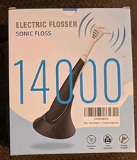 Dual Electric Sonic Flosser with 3 Modes +50 Replacement Heads Brand New