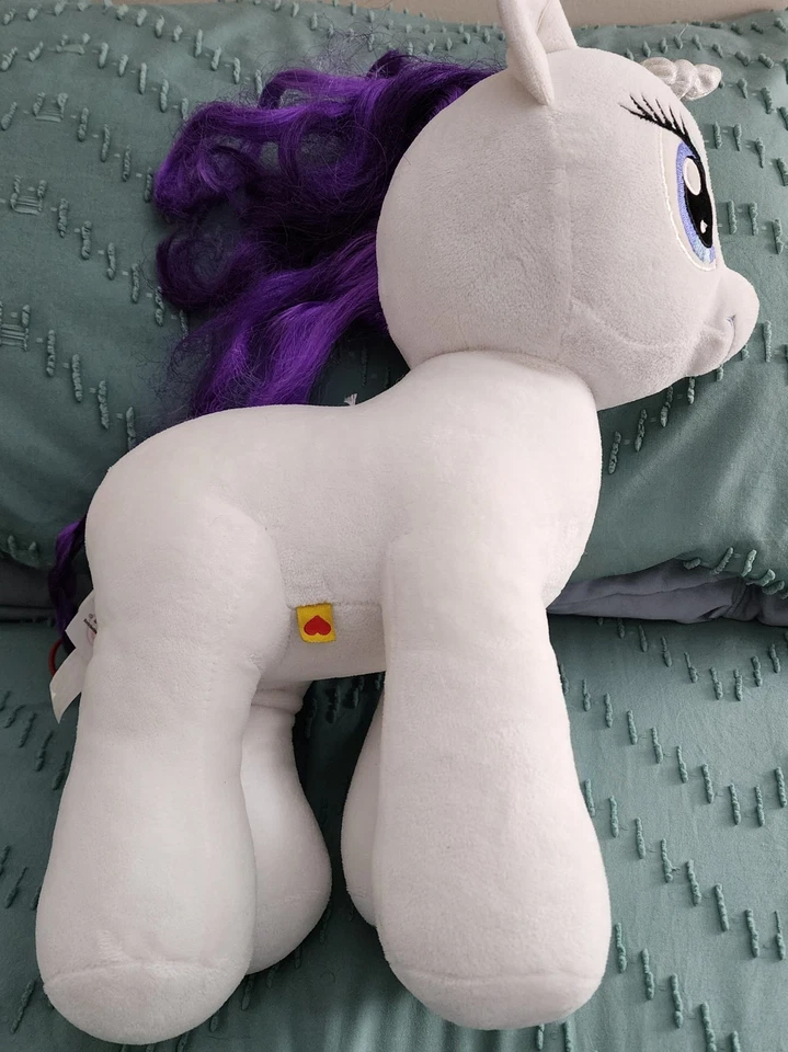 Build A Bear My Little Pony редкость белый и фиолетовый 16 дюймов плюшевый подержанный - Изображение 3 из 4