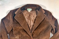Vintage Cucumber Brown Corduroy Blazer Jacket Women's M 70s Retro